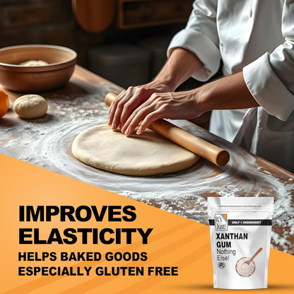 Xanthan Gum - Gluten-Free Thickener for Sauces & Dressings | 8oz Non-GMO Keto Baking Essential