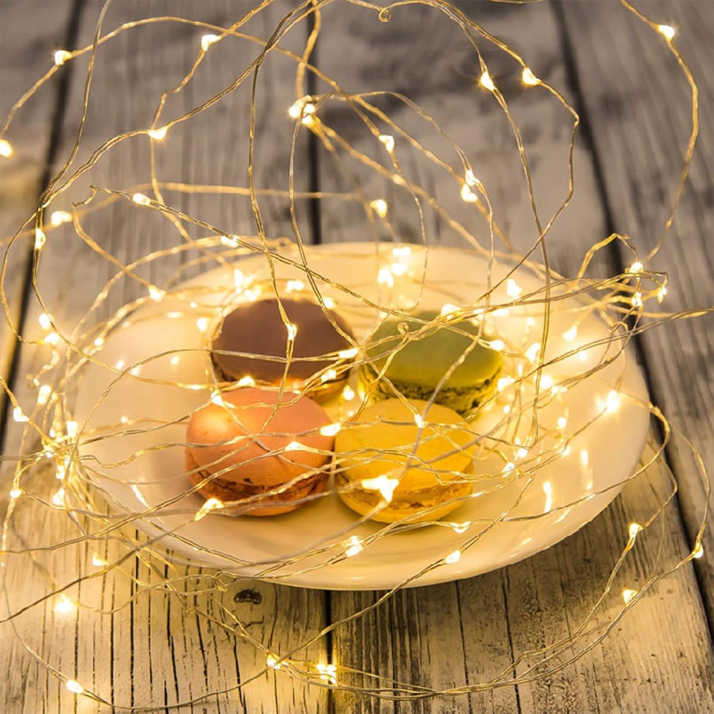 WATERGLIDE 12 Pack Mini String Lights - 20 LED Battery Operated Fairy Lights | Waterproof Silver Wire for Wedding & Party Decor