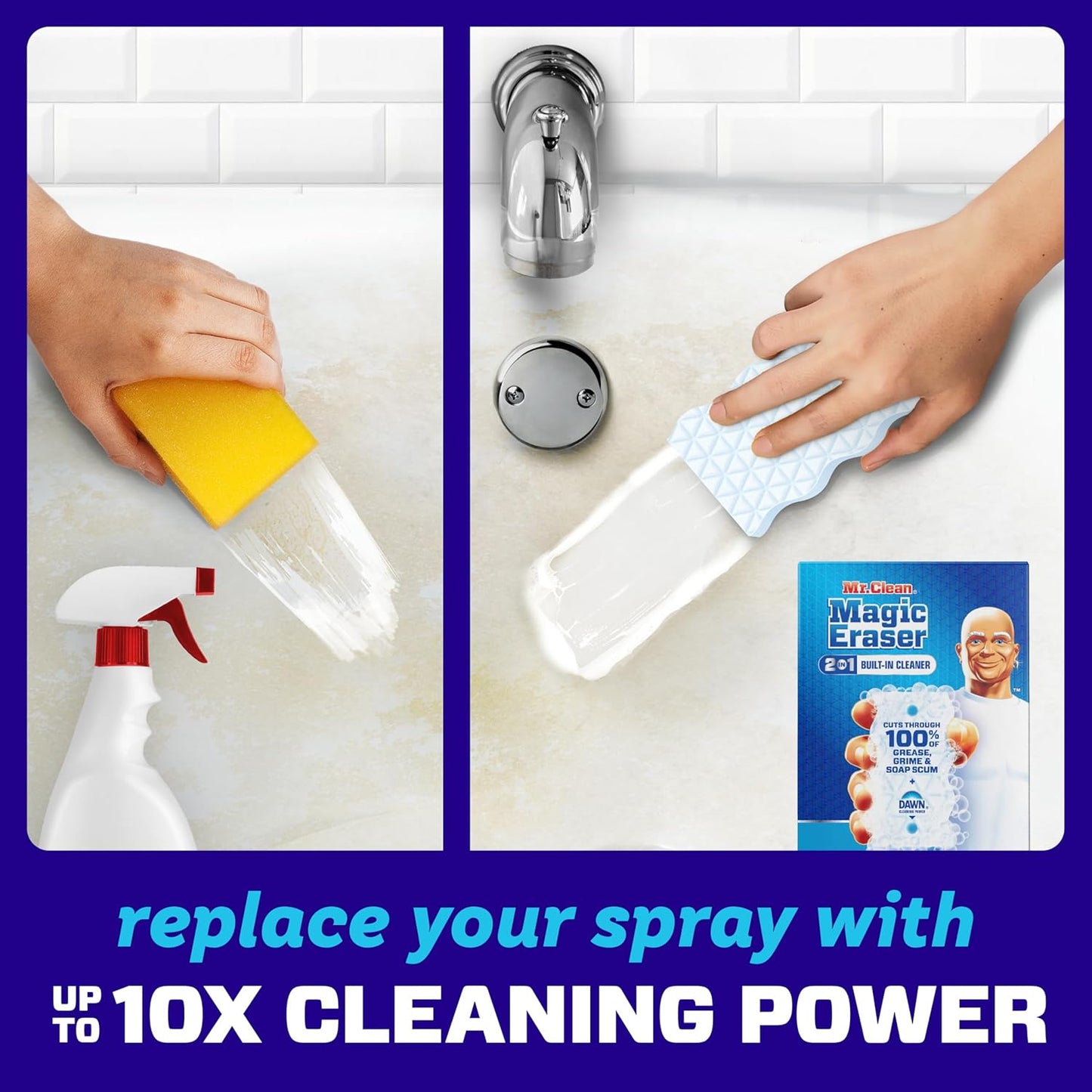 Mr. Clean Magic Eraser - Ultra Foamy All-Purpose Cleaning Sponge | 7 Count for Walls, Sneakers & More