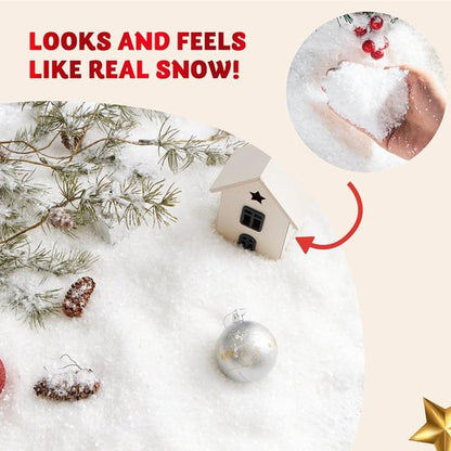 JOYIN 12oz Fake Snow | Artificial Snowflakes for Christmas Tree Decor - 320g Winter Decoration