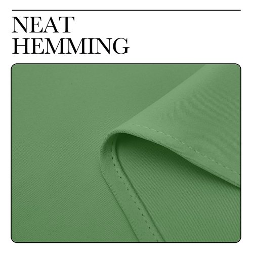 NICETOWN Room Darkening Curtains for Kitchen, Forest Green, Set of 2, 42 inches Wide by 50 inches Long, Window Treatment Thermal Insulated Solid Grommet Room Darkening Curtains/Drapes for Bedroom