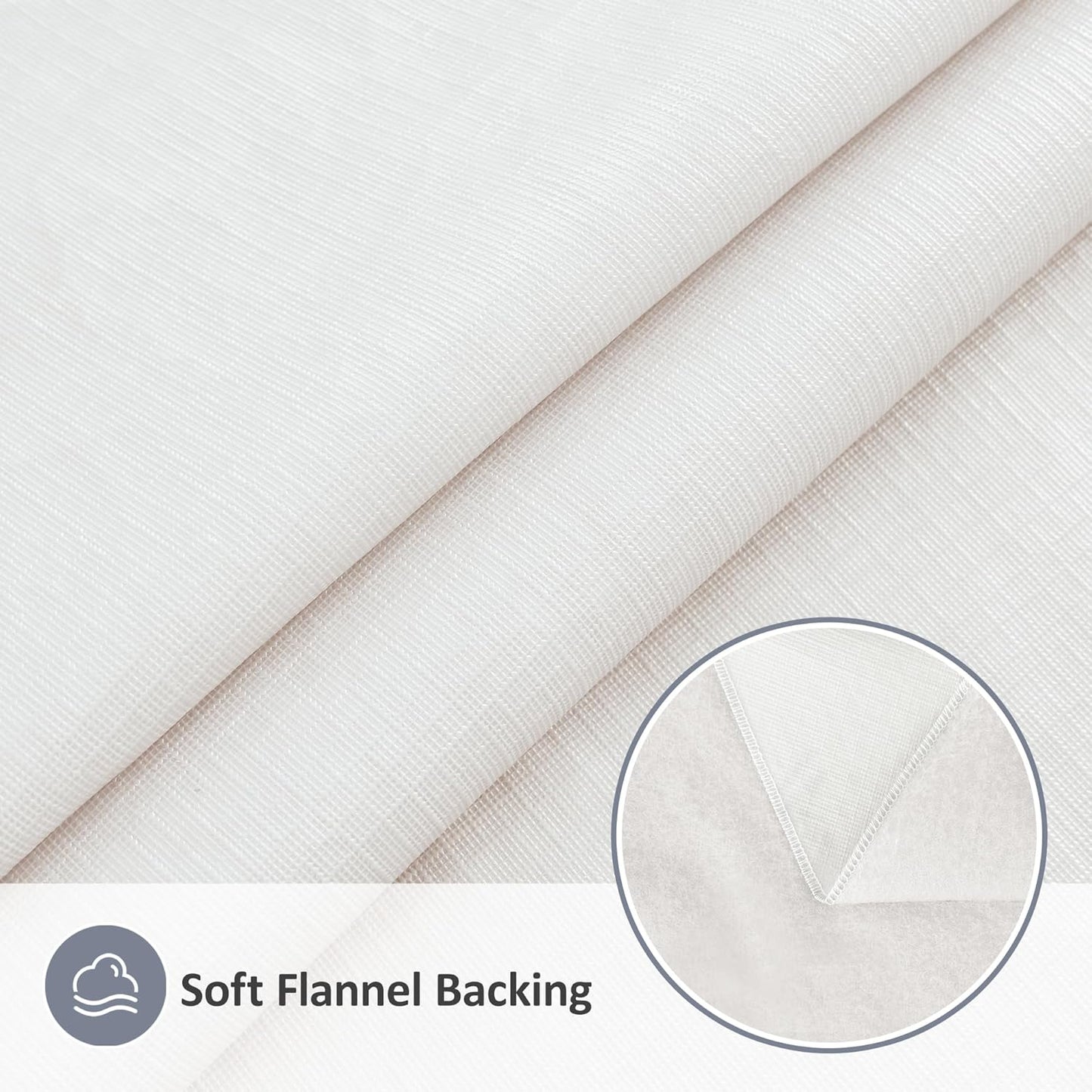 Square Vinyl Tablecloth - Flannel Backing, Waterproof & Wipeable | 54x54 Inch Ivory, 6 Pack for Dining & Outdoor Use