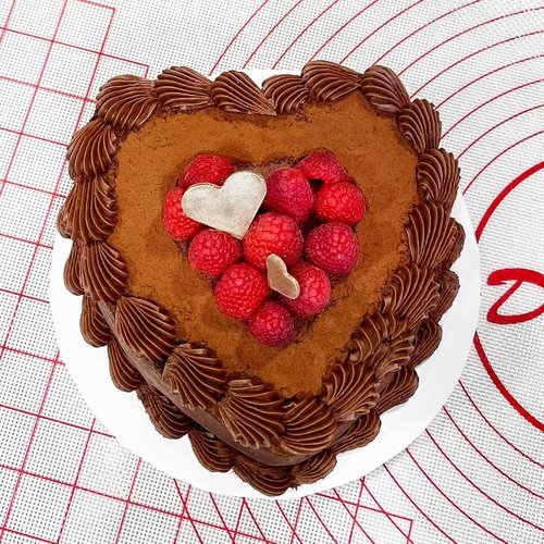 Fat Daddio's Heart Cake Pan - 6 x 3 Inch Anodized Aluminum for Perfect Baking Results