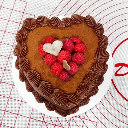 Fat Daddio's Heart Cake Pan - 6 x 3 Inch Anodized Aluminum for Perfect Baking Results
