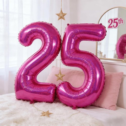Laser Hot Pink Number Balloon - 40 Inch 0 Balloon for Birthday Celebrations | Party Supplies for Women