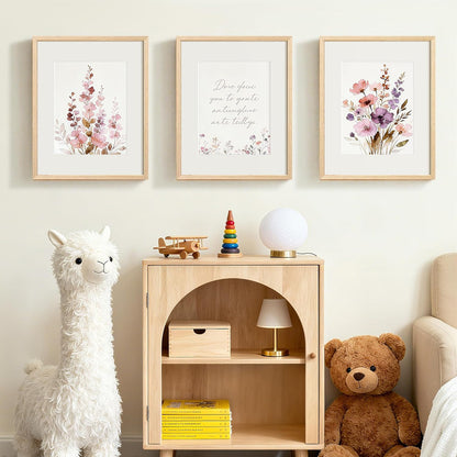 Upsimples 16x20 Picture Frames - Set of 3 Natural Solid Wood for Vertical/Horizontal Display