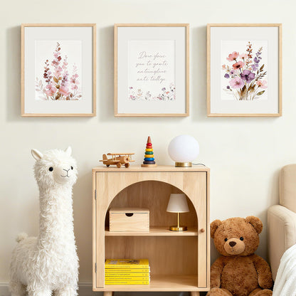 upsimples 16x20 Frames Set of 3, Natural Solid Wooden Picture Frames, Display 11x14 with Mat or 16 x 20 Without for Vertical or Horizontal Wall Hanging