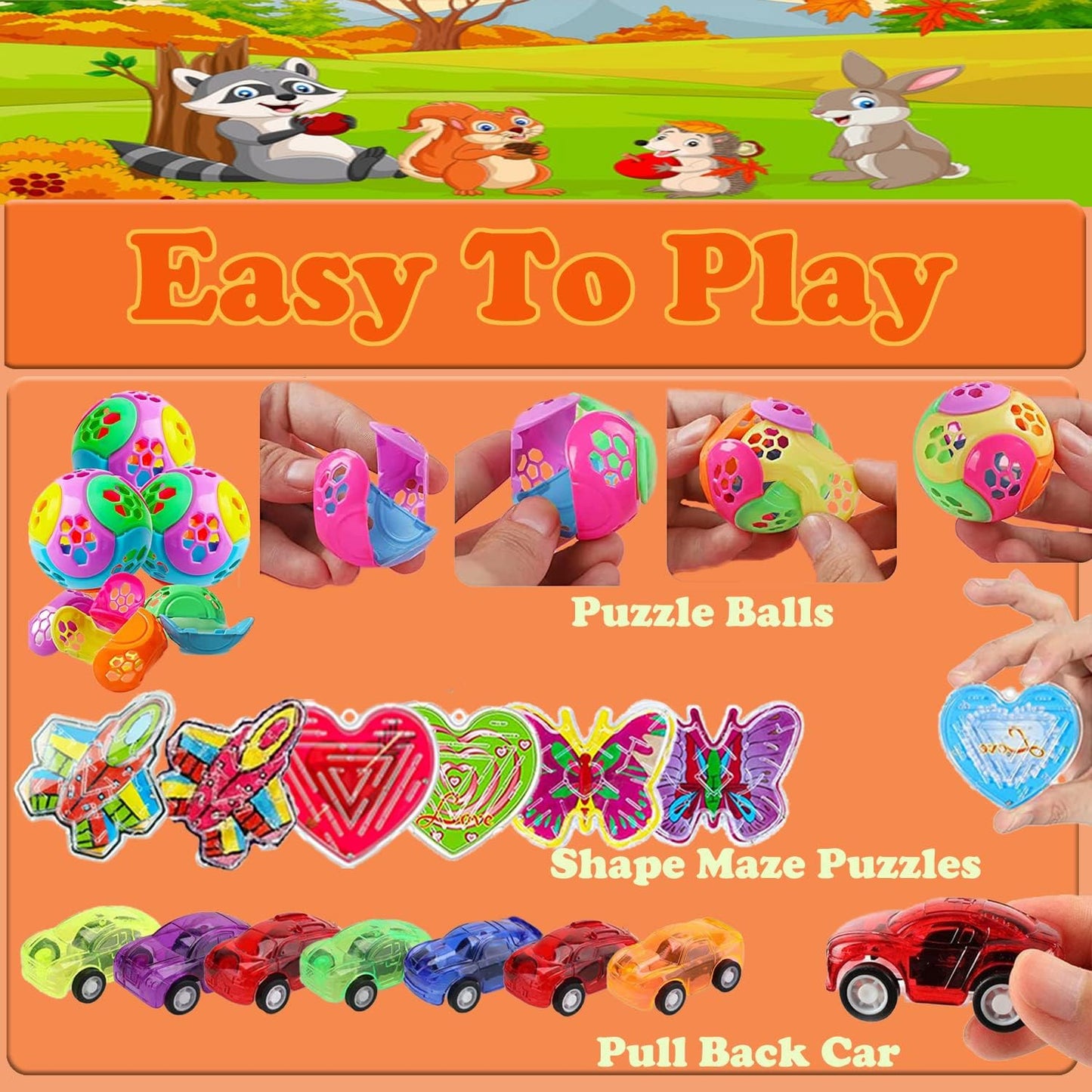 Skiennix 118 Pcs Fidget Treasure Box Toys - Perfect Party Favors & Goodie Bag Stuffers for Kids Ages 4-12