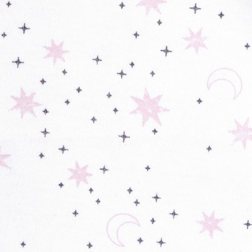 HALO SleepSack, 100% Cotton Wearable Blanket, Swaddle Transition Sleeping Bag, TOG 0.5, Midnight Moons-pink, Small, 0-6 Months