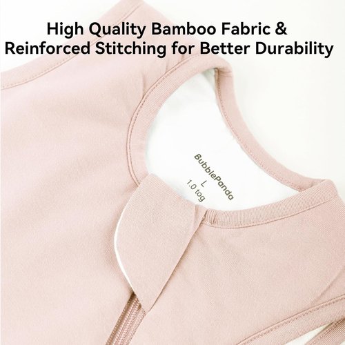 BubblePanda Bamboo Sleep Sack - Soft & Warm Quilted 2.5 Tog for Toddlers 24-36 Months | 2-Way Zipper