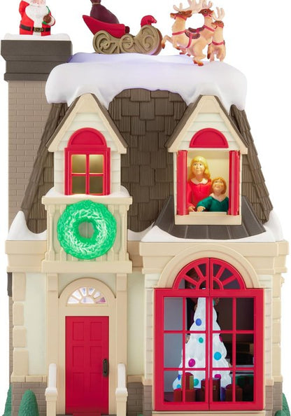 Hallmark Keepsake Musical Christmas Tabletop Decoration - Up On The Housetop with Light & Motion