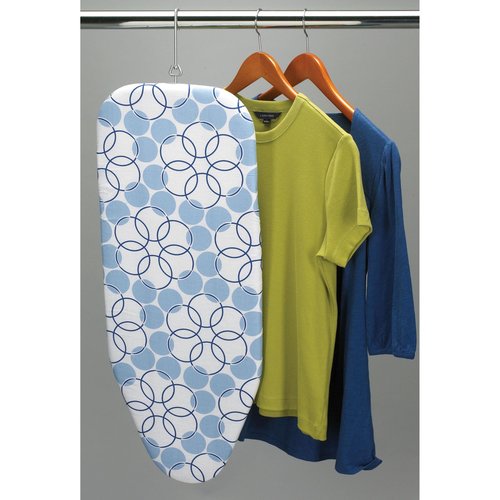 Household Essentials 122101 Small Tabletop Ironing Board with Folding Legs - Magic Rings Cover and Pad,Blue Rings