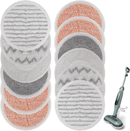 Shark | Steam Mop Pads - 12 Pack Refill for S7000, S7201, S8001 | Washable Hard Floor Cleaning Pads