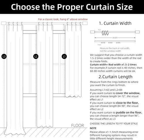 ChrisDowa Ivory Blackout Linen Curtains - 84-Inch Thermal Insulated Drapes for Living Room & Bedroom | 2 Panels
