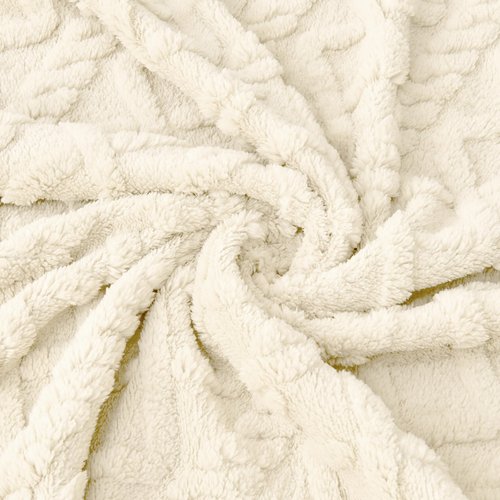 Sherpa Fleece Baby Blanket, Ultra Soft Fluffy Premium Baby Blankets for Boys Girls, Cozy Infant Toddler Newborn Receiving Blankets for Crib Stroller 30”×40” (Cream)