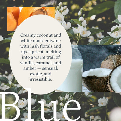 PuroSentido Blue Aroma Oil - Luxury Essential Oil for Diffusers | Apricot, Coconut Milk & Vanilla (10 ml)
