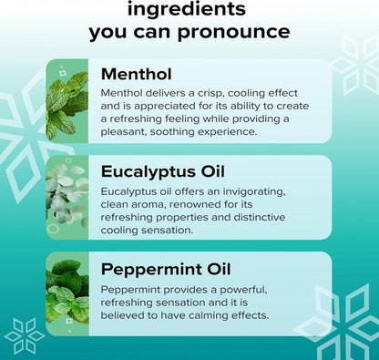 BoomBoom Nasal Stick - Vapor Flow Technology for Cool Refreshing Sensation | Natural Mood Boost with Essential Oils + Menthol (Wintermint)