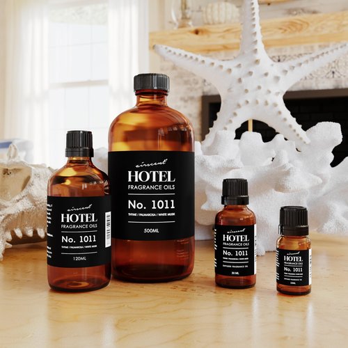 AirScent Hotel Diffuser Oil No. 1011 Inspired by The Beach Villas Hotel Scent - Premium Fragrance Oil for Ultrasonic and Waterless Diffusers and Crafting - 10 mL, .34 fl oz Glass Bottle