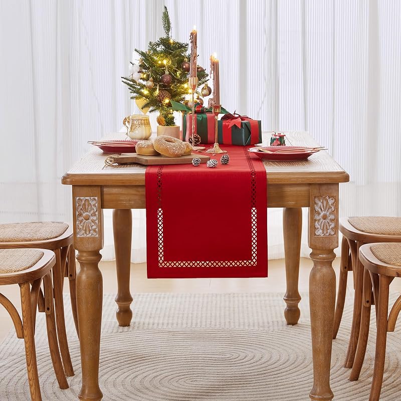 Red Burlap Table Runner 60 Inches Long - Variation of THIS Listing: Red+13×60 Inch