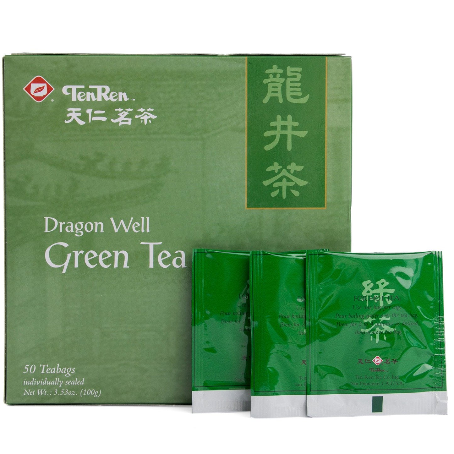 Ten Ren Lung Ching Tea, Taiwan Tea, Bag Collection, 50 Bags