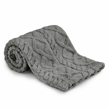 Sherpa Fleece Baby Blanket, Ultra Soft Fluffy Premium Baby Blankets for Boys Girls, Cozy Infant Toddler Newborn Receiving Blankets for Crib Stroller 30”×40” (Grey)
