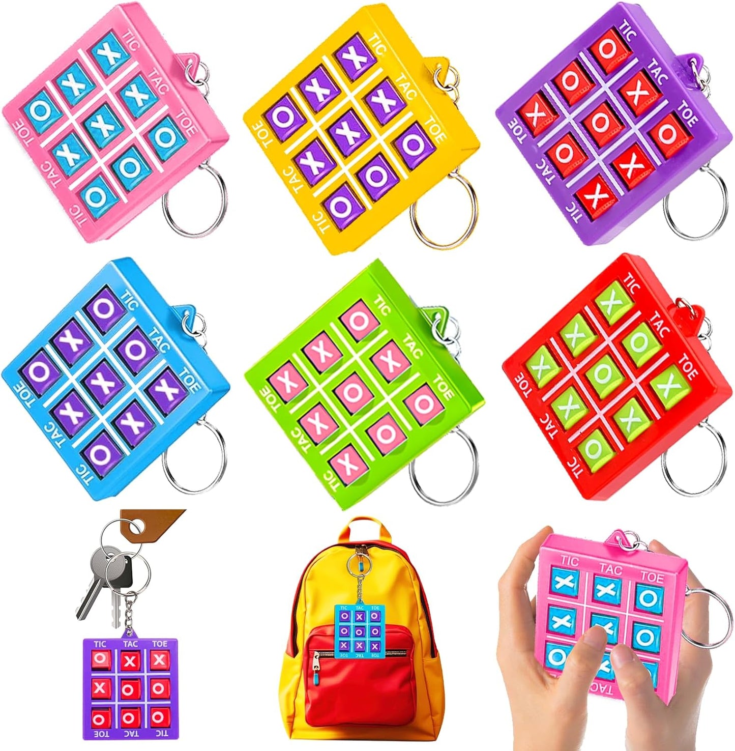 Skiennix 24PCS Tic Tac Toe Game | Fun Birthday Party Favors for Kids Ages 3-12 | Classroom Prize Box