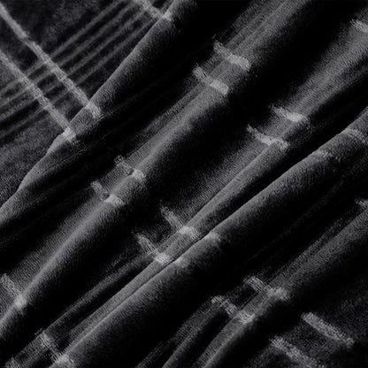 COOVA Oversized King Fleece Blanket 120x120 inches, Soft Cozy Warm Giant Extra Large 10'x10' Blanket for Bed, Sofa, Couch,Travel, Camping, California Huge Big Throw Blanket, Checkered Black