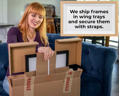 12x15 Frame with Mat - Black 14x17 Frame Wood Made to Display Print or Poster Measuring 12 x 15 Inches with White Photo Mat