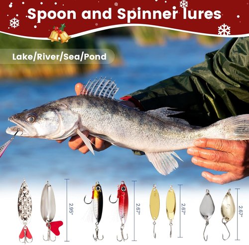 Fishing Advent Calendar 2025 - 24 Days of Bait Surprises with Bionic Lures & Crankbaits | Perfect Christmas Gift for Men & Boys