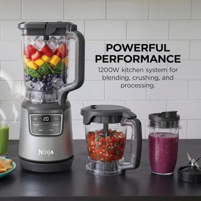 Ninja BlendPro Kitchen System - 72 oz Full-Size Blender & 5-Cup Food Processor | 1200W Total Crushing Tech, Beige