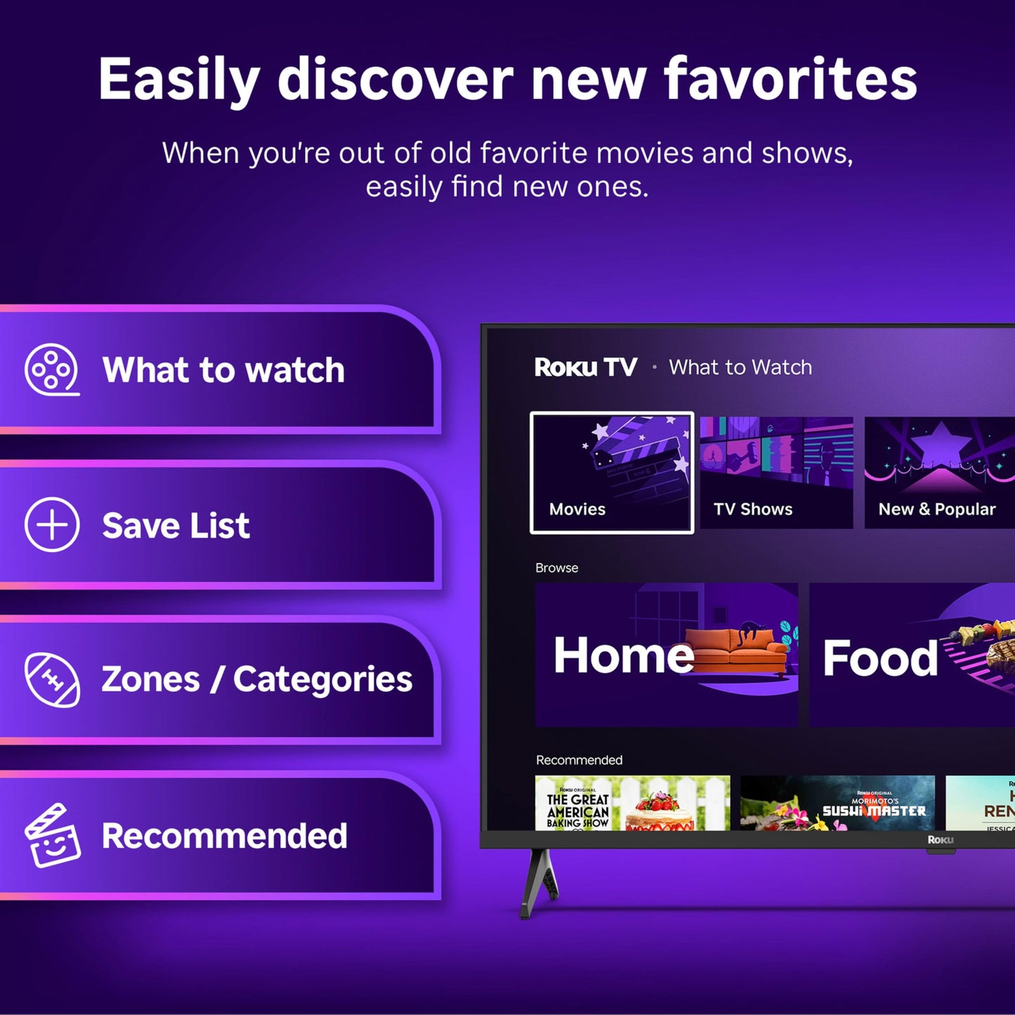 Roku Smart TV – 32-Inch Select Series, 1080p Full HD TV – Roku TV with Voice Remote – Flat Screen LED Television with Wi-Fi for Streaming Live Local News, Sports, Family Entertainment