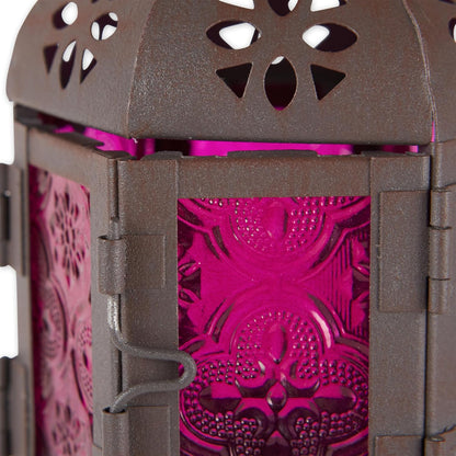 Zings & Thingz Cutout Moroccan Hanging Lantern - Elegant Black Design for Unique Home Decor