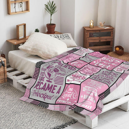 Principal Appreciation Gifts - Principal Gifts for Women - Principals Day Gifts - Gifts for Principal of School Female - Best Principal Retirement/Birthday Gifts Blanket 60" X 50"