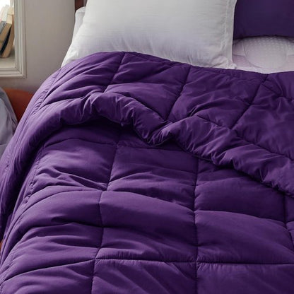 Bedsure Comforter Duvet Insert - All-Season Twin XL Quilted Down Alternative Blanket, GentleSoft, Purple 92 x 68 Inches