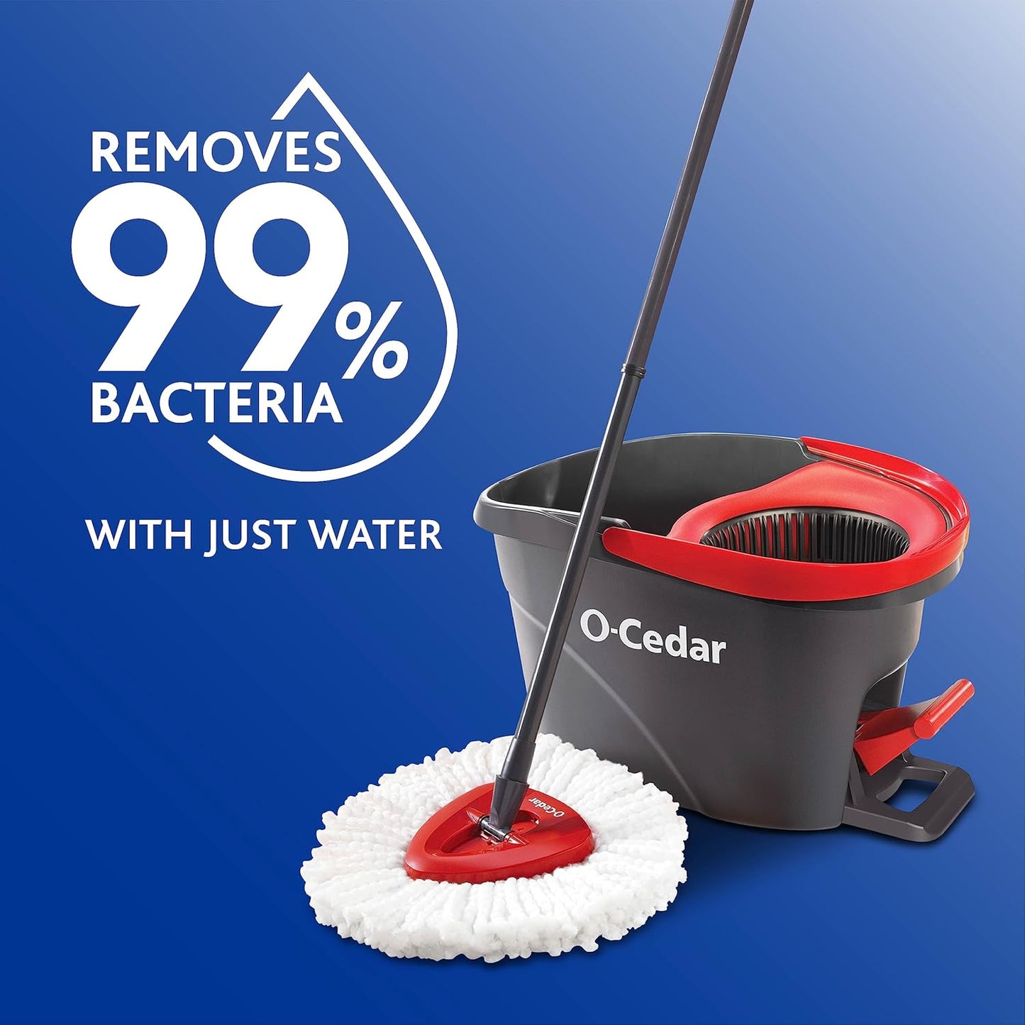 O-Cedar EasyWring Spin Mop Head Refill - Pack of 3 for Effortless Cleaning and Shine