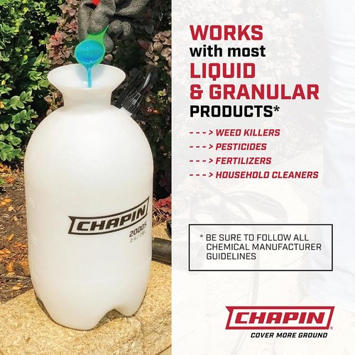 Chapin 20004 Pump Sprayer - 1-Gallon SureSpray Tank with Adjustable Nozzle & Long Reach Hose