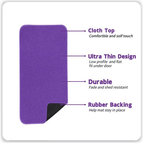 Bosap Bath Mat,Ultra Thin Bathroom Runner Rugs,Large Bath Mats for Bathroom,Quick Dry,Non-Slip,Machine Washable,Low Pile,Bath Rug,Shower Outside,Sink,Home Decor Accessories.Purple,3'x5'(36x60inch)