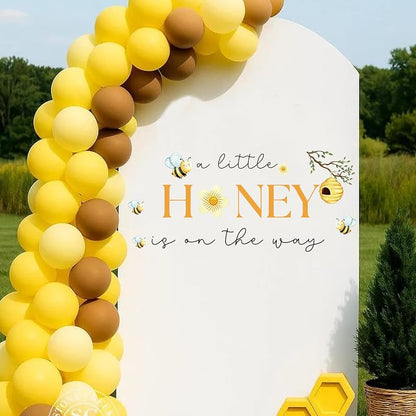 Bee Baby Shower Backdrop Decal Sign - Honey Theme Nursery Wall Decoration
