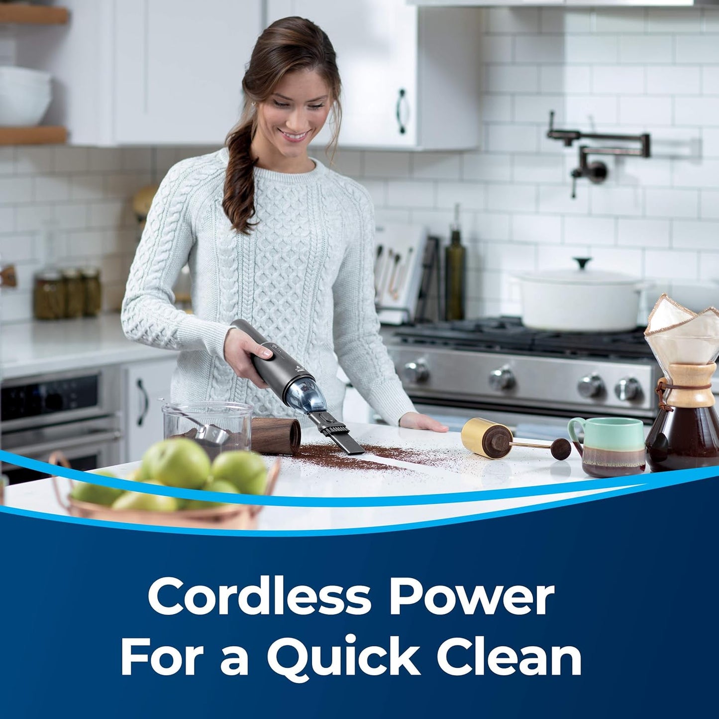 Bissell AeroSlim Cordless Handheld Vacuum - Powerful Lithium Ion Design | Compact & Lightweight