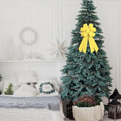 Skiennix Large Yellow Wreath Bow - Perfect for Fall & Thanksgiving Home Decor | Christmas Farmhouse Style