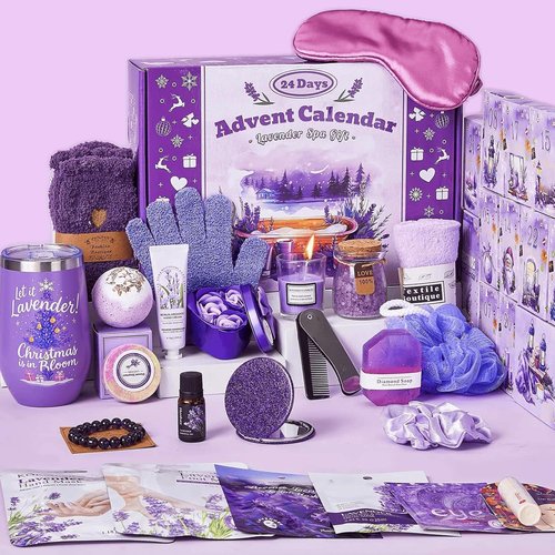 Advent Calendar 2026 by [Brand Name] - 24 Days of Lavender Spa Gifts for Women | Perfect for Mom, Wife, or Sister