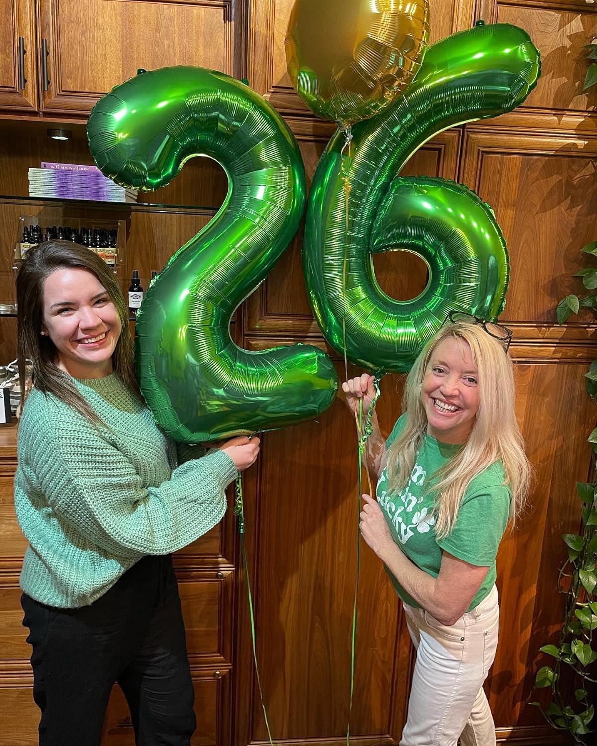 Number 6 Balloon by [Brand Name] - 40 Inch Dark Green Giant Foil Balloon for 6th Birthday Party Decorations