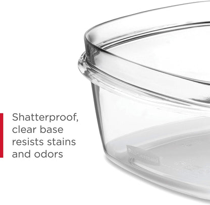 Rubbermaid Premier Food Storage Containers - 10 Piece Set | BPA-Free, Microwave & Dishwasher Safe, Grey