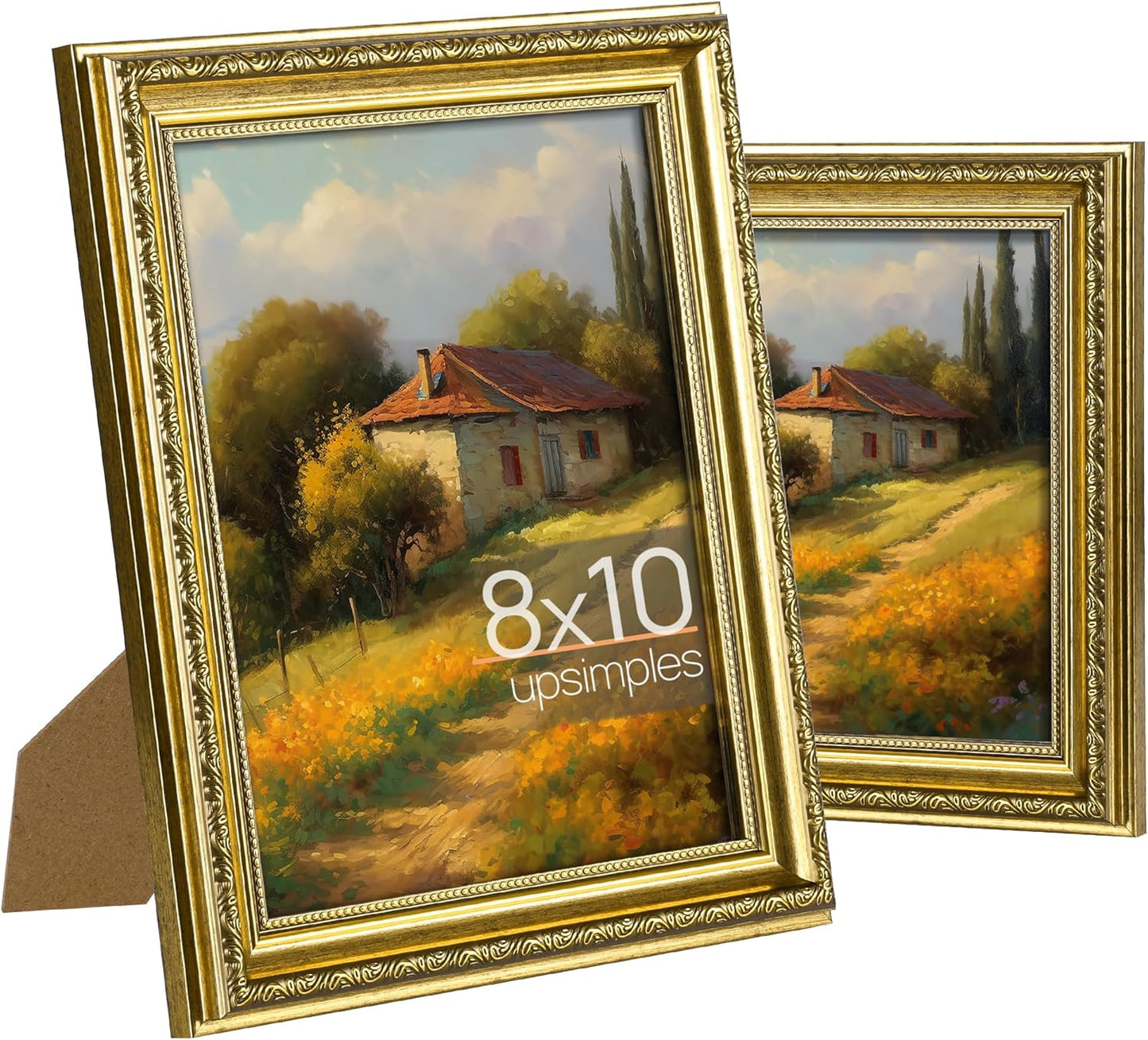 Upsimples 8x10 Picture Frame Set - Classic & Vintage Styles for Wall Display | 5 Pack