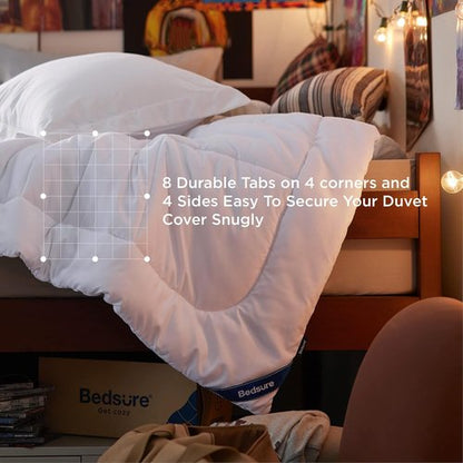 Bedsure Comforter Duvet Insert - All-Season Twin XL Quilted Down Alternative Bedding, White 92 x 68 Inches