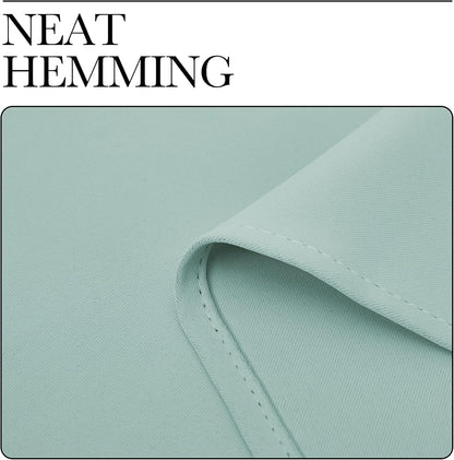 NICETOWN Thermal Insulated Blackout Curtains - Room Darkening Grommet Drapes | Aqua Blue, Set of 2 (29x45")