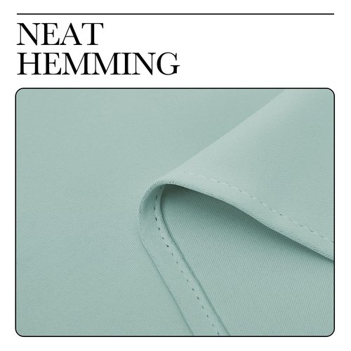 NICETOWN Aqua Blue Blackout Curtains 86" Long for Office, Dining Room, Guest Room, Sound Reducing Heat and Cold Block Curtain Panels for Modern Room Decorative (55" Wide by 86" Long, 2 Pieces)