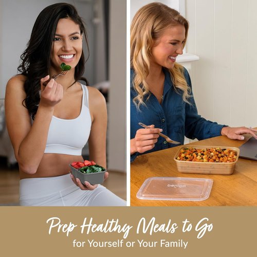 Bentgo Prep 60-Piece Meal Prep Kit - Reusable BPA-Free Food Containers & Trays | Microwave & Dishwasher Safe