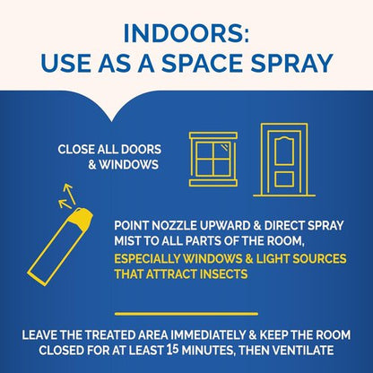 Hot Shot Flying Insect Killer - 15 Ounce Aerosol | Effective Against Houseflies & Mosquitoes, Fresh Scent, 3 Pack