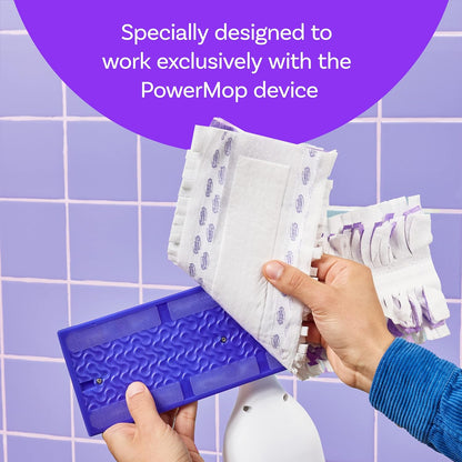 Swiffer Power Mop Refill Pack - All-Purpose Floor Cleaner for Tile, Vinyl, Wood | 5 Pads + Lavender Solution